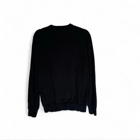 Men's Black Brooks Brothers V-Neck Sweater Size XL - Picture 2 of 5